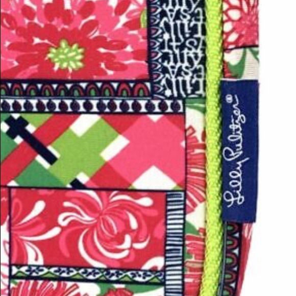 Lilly Pulitzer Patch Day Laptop Neoprene Computer Briefcase Tote Bag NWT - Picture 9 of 10